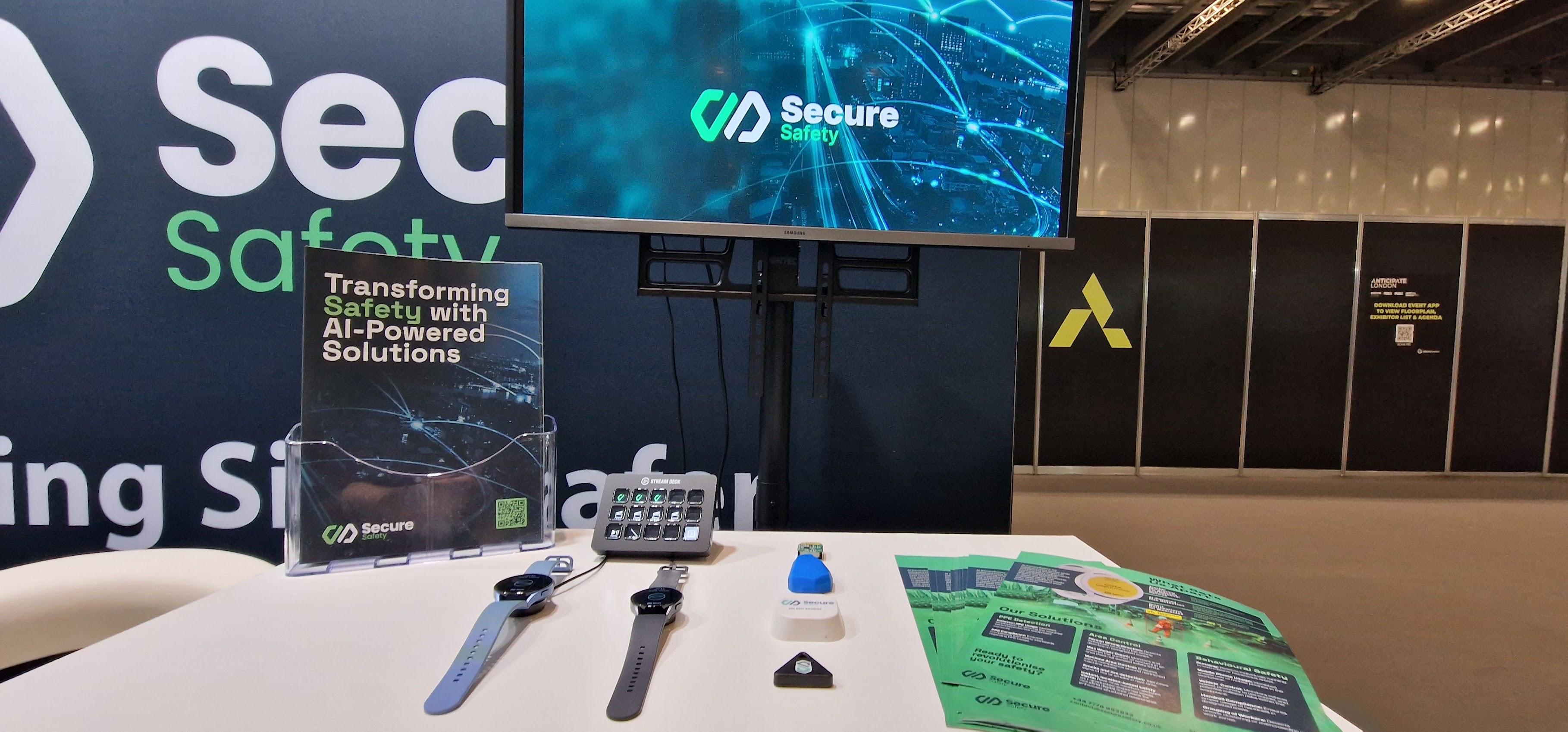 SecureSafety exhibition stand with product demos