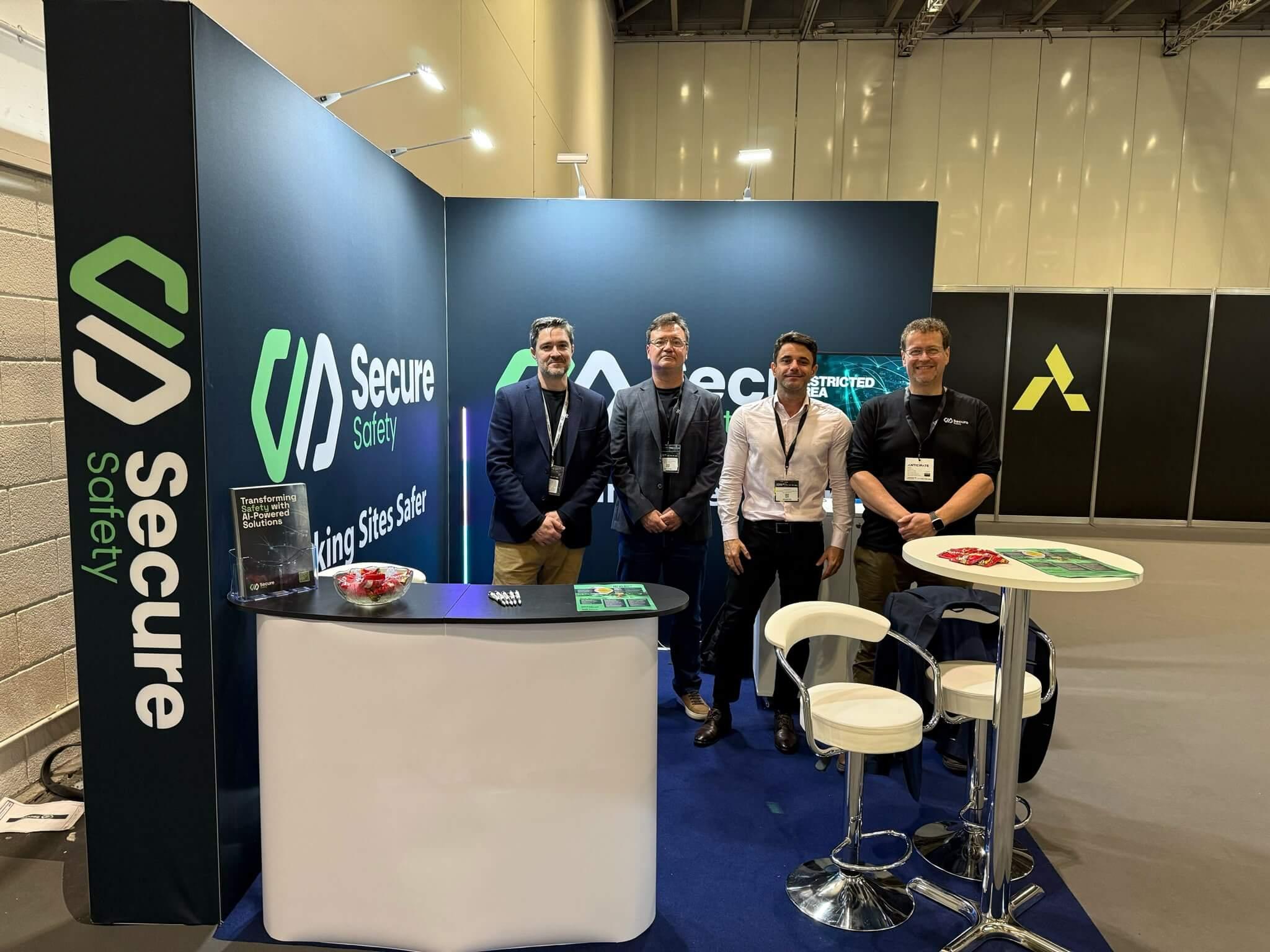 SecureSafety team at their exhibition stand