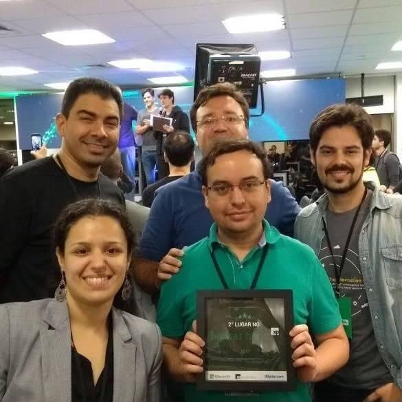 SecureSafety team at a technology event