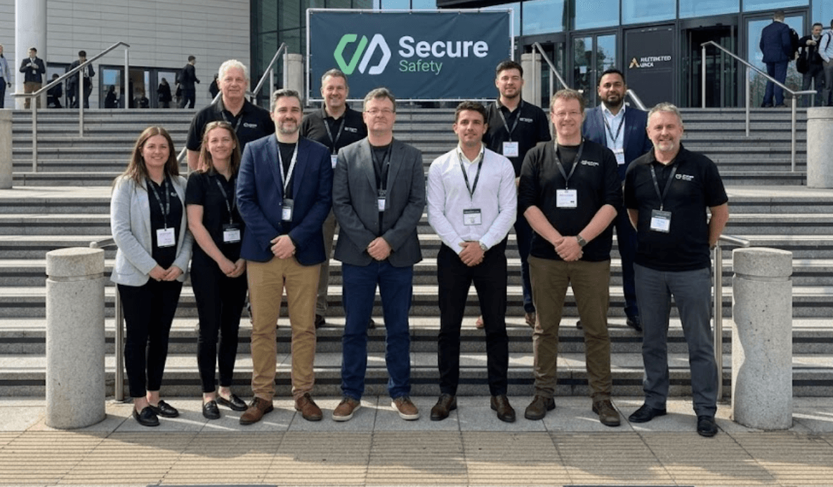 The SecureSafety team at an industry conference