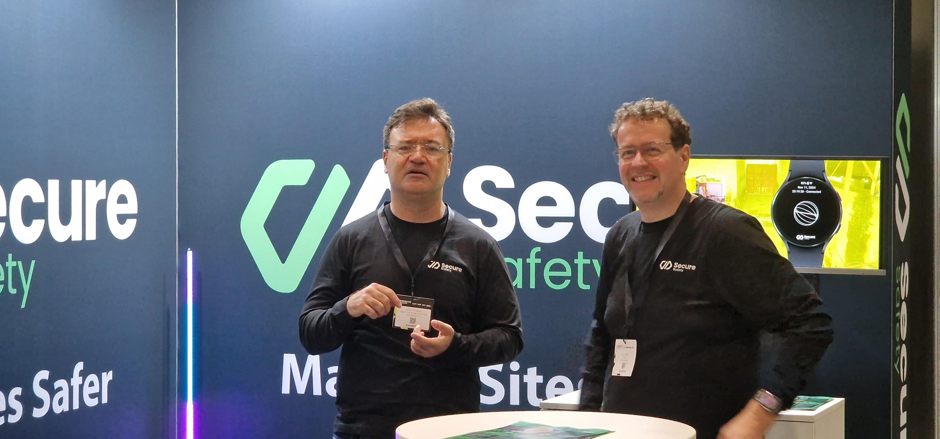 SecureSafety team members at an industry event