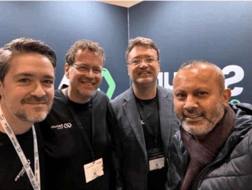 SecureSafety team members at a conference